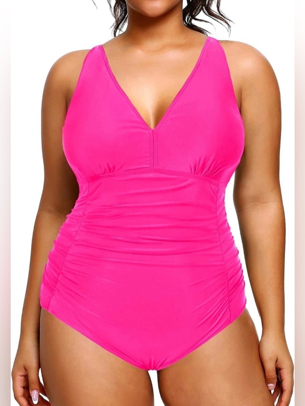 DACI Classic Fashion One-Piece in Vibrant Hot Pink